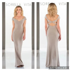 Sorella Vita Cap Sleeve Formal Gown Women’s size 10